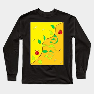 Shalom in the Vine Yellow and Orange Long Sleeve T-Shirt